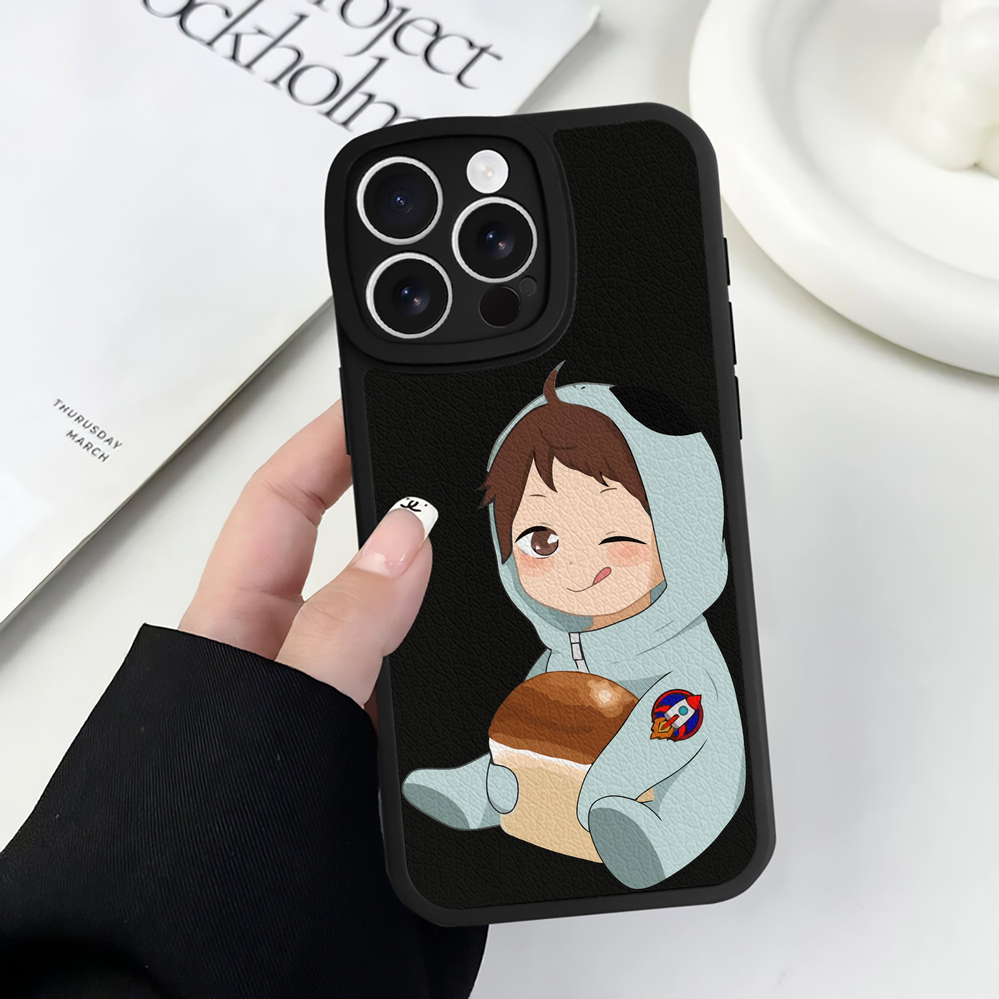 （画像用） ハイキュー!! Haikyu!! 【iPhone 16シリーズ対応】シリコンスマホケース（レザー調） 材質：シリコン